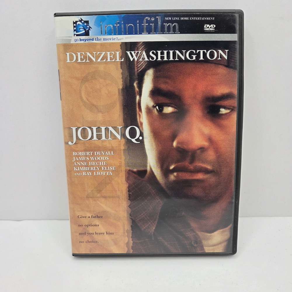 John Q DVD Denzel Washington Infinifilm Edition 2002 Drama Movie Widescreen